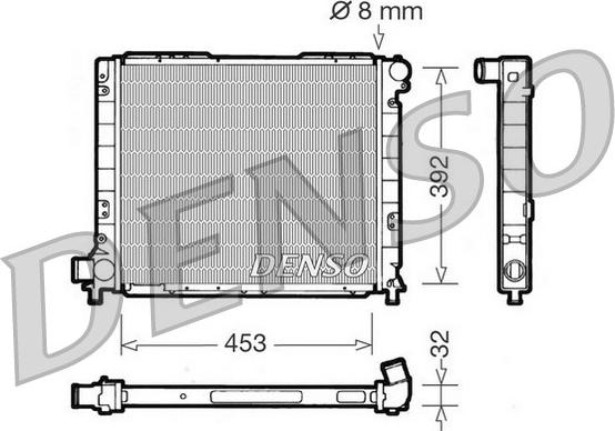 Denso DRM09052 - Radiators, Motora dzesēšanas sistēma ps1.lv