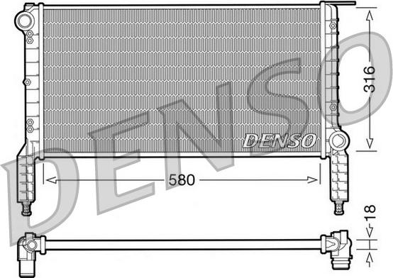 Denso DRM09063 - Radiators, Motora dzesēšanas sistēma ps1.lv