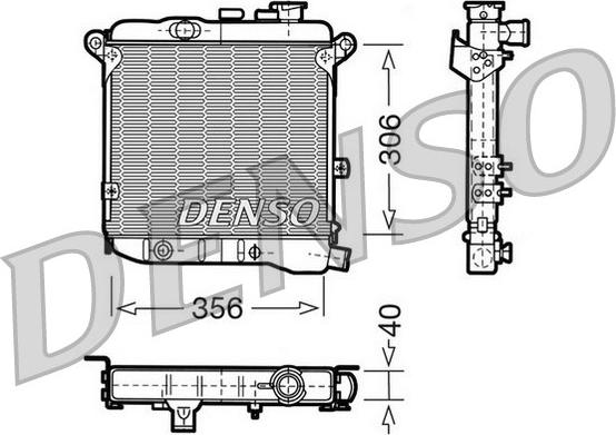 Denso DRM09003 - Radiators, Motora dzesēšanas sistēma ps1.lv