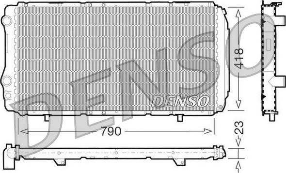 Denso DRM09074 - Radiators, Motora dzesēšanas sistēma ps1.lv