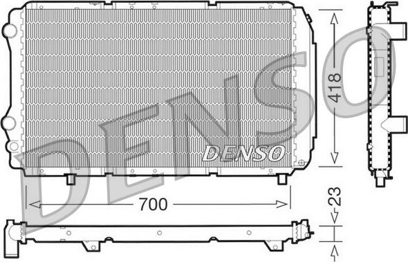 Denso DRM09077 - Radiators, Motora dzesēšanas sistēma ps1.lv