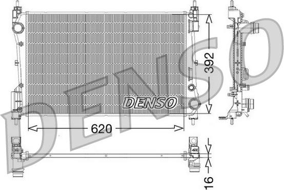 Denso DRM09114 - Radiators, Motora dzesēšanas sistēma ps1.lv