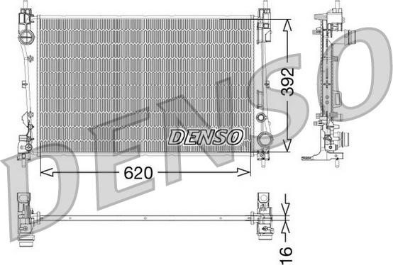 Denso DRM09115 - Radiators, Motora dzesēšanas sistēma ps1.lv