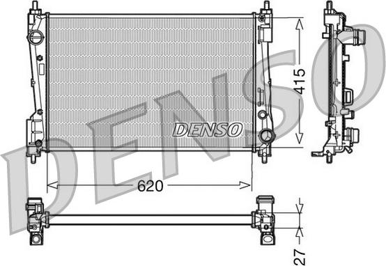 Denso DRM09110 - Radiators, Motora dzesēšanas sistēma ps1.lv