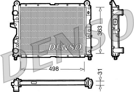 Denso DRM09131 - Radiators, Motora dzesēšanas sistēma ps1.lv