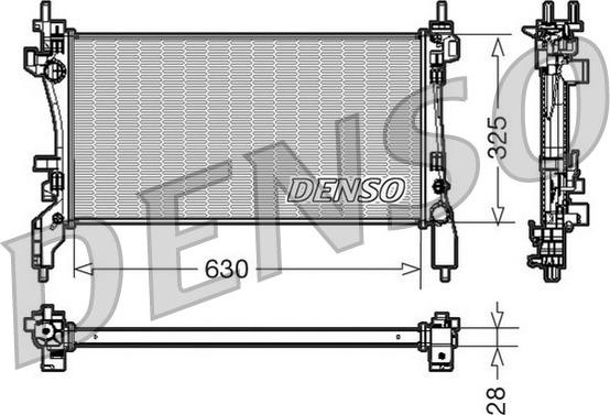 Denso DRM09173 - Radiators, Motora dzesēšanas sistēma ps1.lv