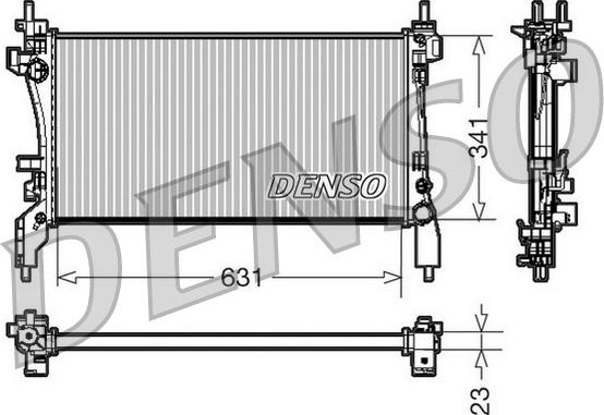 Denso DRM09172 - Radiators, Motora dzesēšanas sistēma ps1.lv