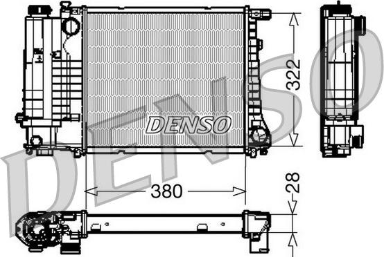 Denso DRM05044 - Radiators, Motora dzesēšanas sistēma ps1.lv