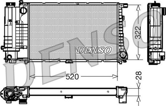Denso DRM05045 - Radiators, Motora dzesēšanas sistēma ps1.lv