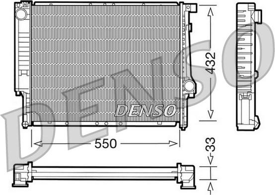 Denso DRM05041 - Radiators, Motora dzesēšanas sistēma ps1.lv