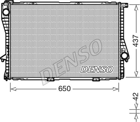 Denso DRM05048 - Radiators, Motora dzesēšanas sistēma ps1.lv