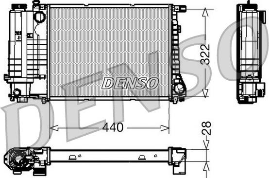 Denso DRM05042 - Radiators, Motora dzesēšanas sistēma ps1.lv