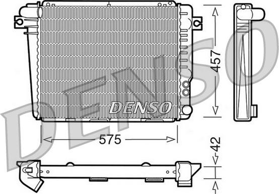 Denso DRM05050 - Radiators, Motora dzesēšanas sistēma ps1.lv