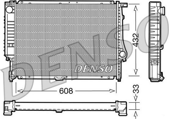 Denso DRM05052 - Radiators, Motora dzesēšanas sistēma ps1.lv