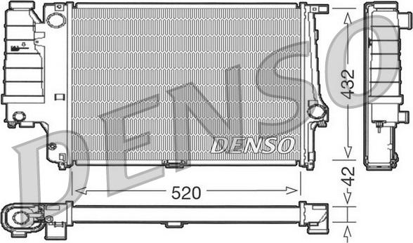 Denso DRM05064 - Radiators, Motora dzesēšanas sistēma ps1.lv