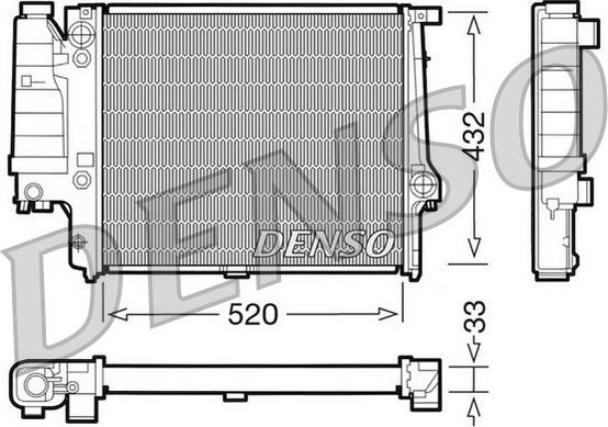 Denso DRM05060 - Radiators, Motora dzesēšanas sistēma ps1.lv