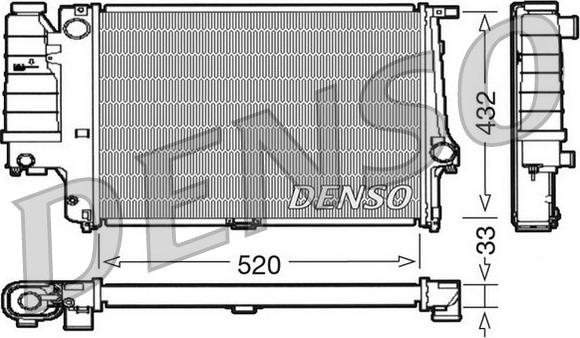 Denso DRM05063 - Radiators, Motora dzesēšanas sistēma ps1.lv