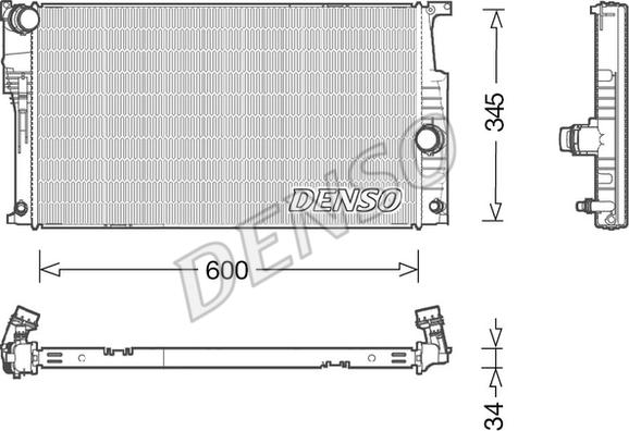 Denso DRM05004 - Radiators, Motora dzesēšanas sistēma ps1.lv