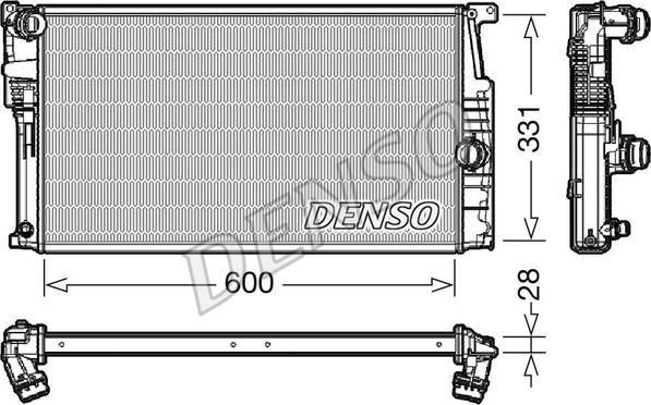 Denso DRM05014 - Radiators, Motora dzesēšanas sistēma ps1.lv