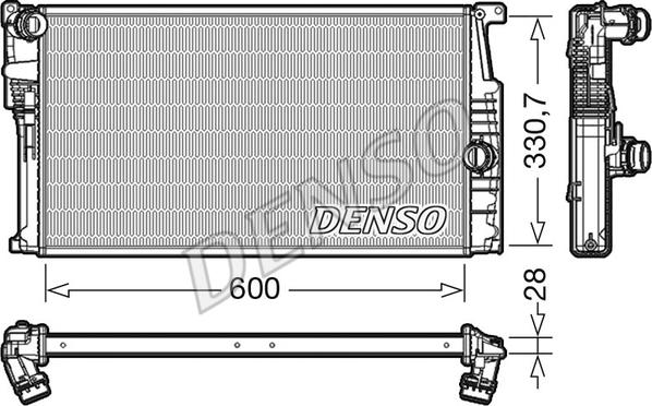 Denso DRM05015 - Radiators, Motora dzesēšanas sistēma ps1.lv