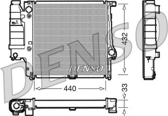 Denso DRM05038 - Radiators, Motora dzesēšanas sistēma ps1.lv