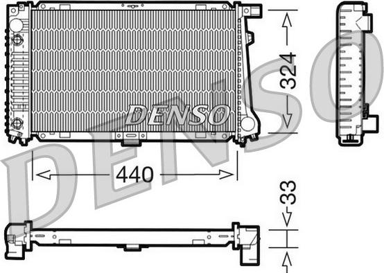 Denso DRM05033 - Radiators, Motora dzesēšanas sistēma ps1.lv