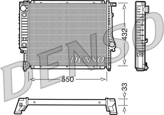 Denso DRM05020 - Radiators, Motora dzesēšanas sistēma ps1.lv