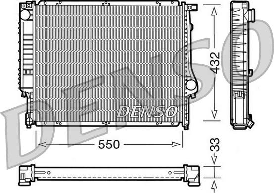 Denso DRM05023 - Radiators, Motora dzesēšanas sistēma ps1.lv