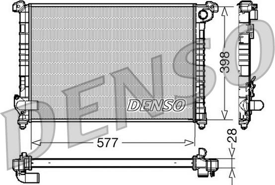 Denso DRM05100 - Radiators, Motora dzesēšanas sistēma ps1.lv