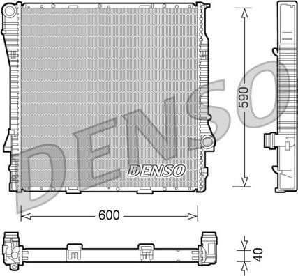 Denso DRM05114 - Radiators, Motora dzesēšanas sistēma ps1.lv