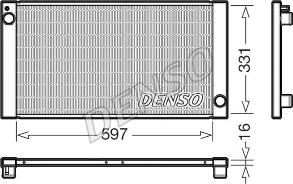 Denso DRM05121 - Radiators, Motora dzesēšanas sistēma ps1.lv