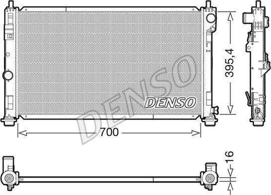 Denso DRM06039 - Radiators, Motora dzesēšanas sistēma ps1.lv