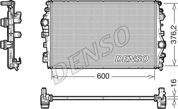 Denso DRM01009 - Radiators, Motora dzesēšanas sistēma ps1.lv