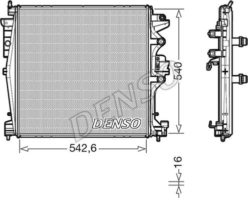 Denso DRM01004 - Radiators, Motora dzesēšanas sistēma ps1.lv