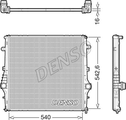 Denso DRM01008 - Radiators, Motora dzesēšanas sistēma ps1.lv