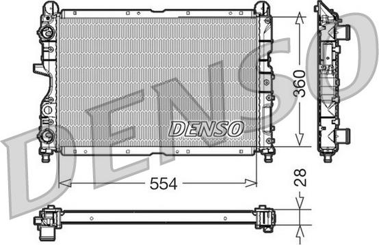 Denso DRM01003 - Radiators, Motora dzesēšanas sistēma ps1.lv