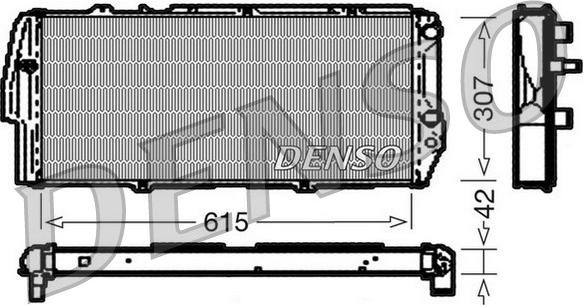 Denso DRM02040 - Radiators, Motora dzesēšanas sistēma ps1.lv