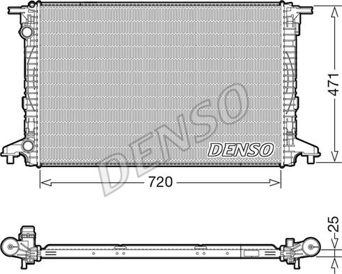 Denso DRM02043 - Radiators, Motora dzesēšanas sistēma ps1.lv