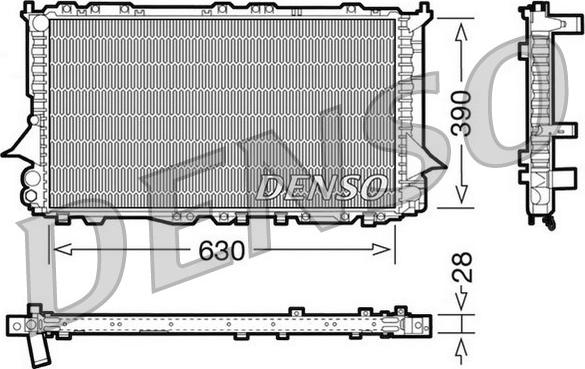 Denso DRM02005 - Radiators, Motora dzesēšanas sistēma ps1.lv