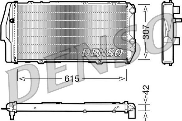 Denso DRM02003 - Radiators, Motora dzesēšanas sistēma ps1.lv