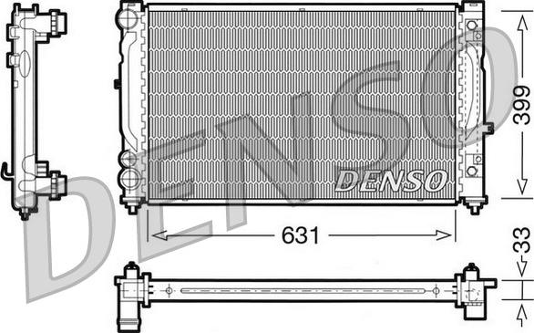 Denso DRM02030 - Radiators, Motora dzesēšanas sistēma ps1.lv