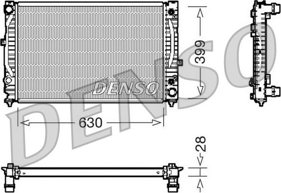 Denso DRM02031 - Radiators, Motora dzesēšanas sistēma ps1.lv