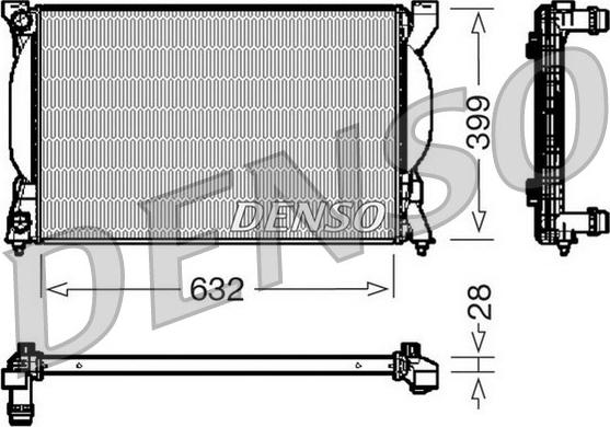 Denso DRM02033 - Radiators, Motora dzesēšanas sistēma ps1.lv