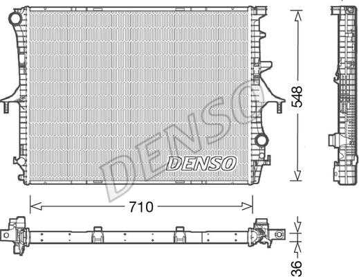 Denso DRM02026 - Radiators, Motora dzesēšanas sistēma ps1.lv