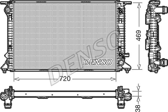 Denso DRM02023 - Radiators, Motora dzesēšanas sistēma ps1.lv