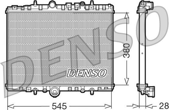 Denso DRM07056 - Radiators, Motora dzesēšanas sistēma ps1.lv