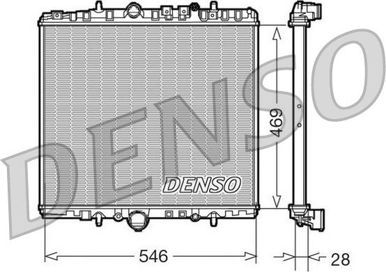 Denso DRM07061 - Radiators, Motora dzesēšanas sistēma ps1.lv