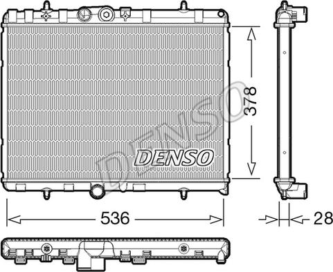 Denso DRM07004 - Radiators, Motora dzesēšanas sistēma ps1.lv