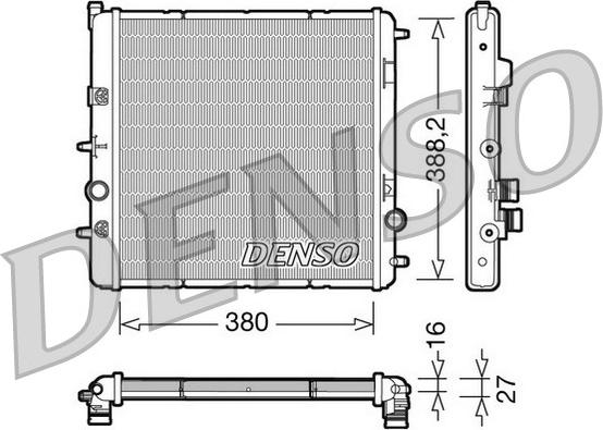 Denso DRM07003 - Radiators, Motora dzesēšanas sistēma ps1.lv