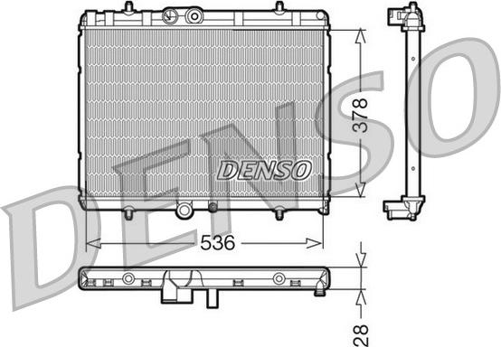 Denso DRM07015 - Radiators, Motora dzesēšanas sistēma ps1.lv